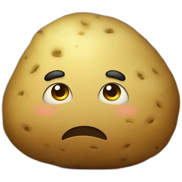 Potato sad emoji