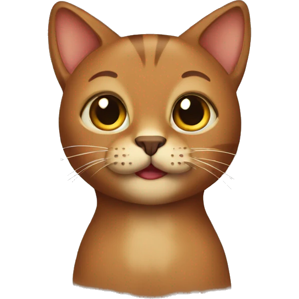 Brown cat emoji