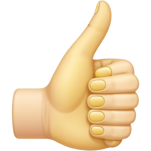 thumbs up emoij extra long thumb emoji