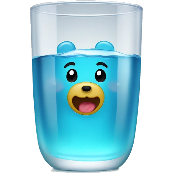 Gummybear in a waterglas emoji