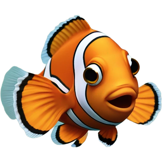 Nemo swimming in water emoji