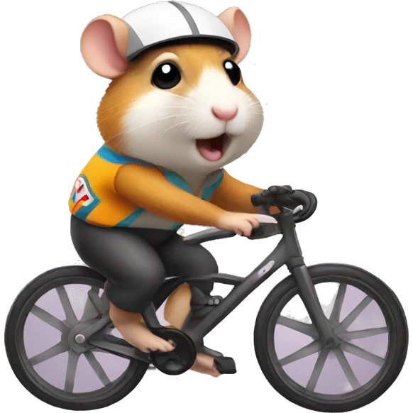 hamster cyclist emoji