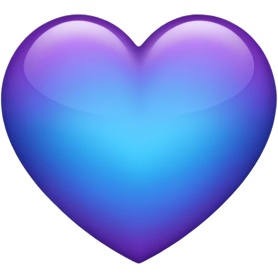 Blue-indigo-purple-violet-gradients heart  emoji