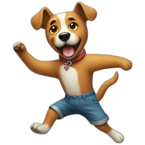 Dancing-dog emoji