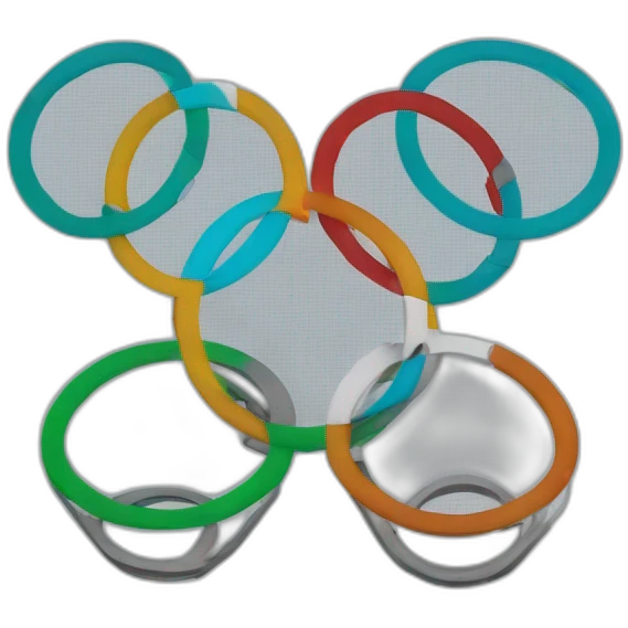 An arduino with olympics rings emoji