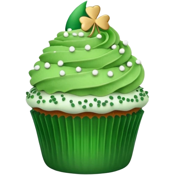st patrick day cupcake emoji