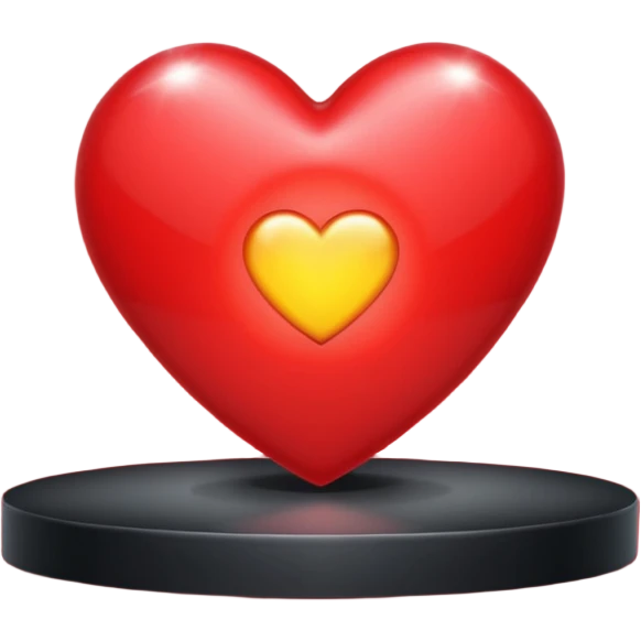 heart with K-pop stage and spotlights emoji