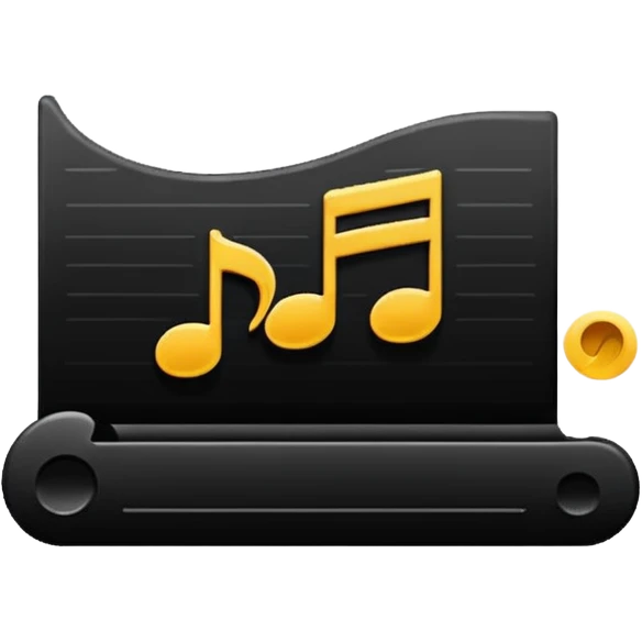 note of silence music emoji
