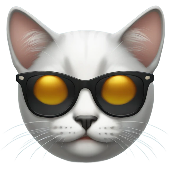 Cat wearing sunglasses emoji