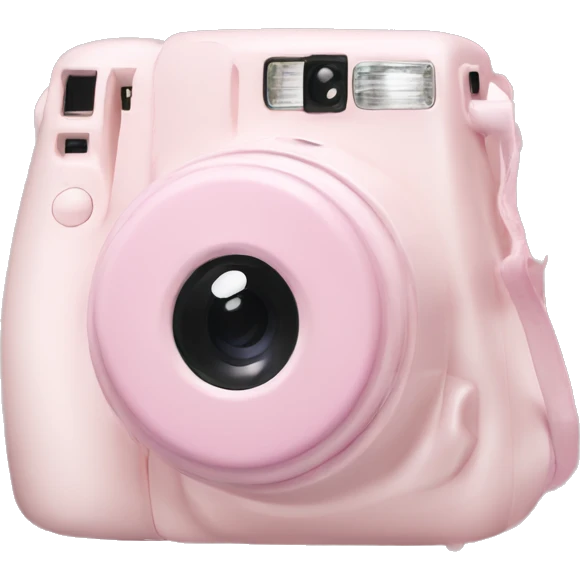 Light pink instax in bow emoji