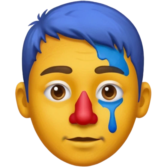 Paint on nose emoji