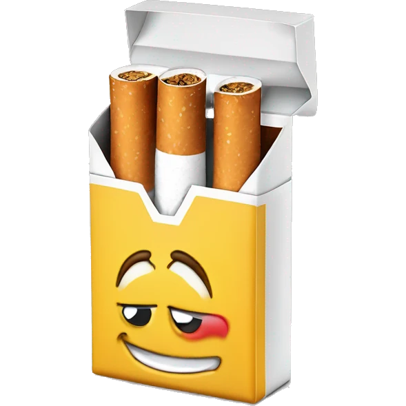 three packs of cigarettes emoji