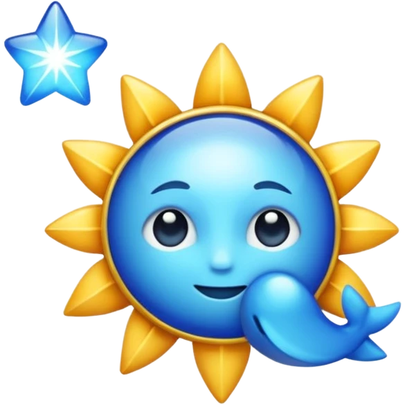 Étoile bleu emoji