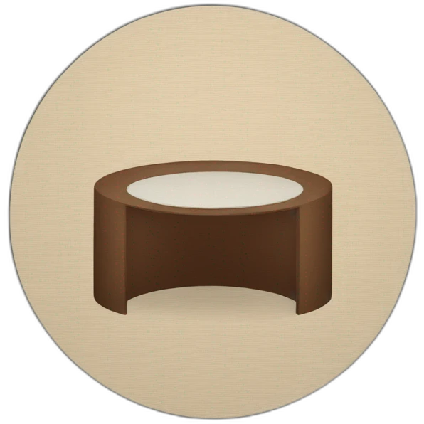 round room mat emoji