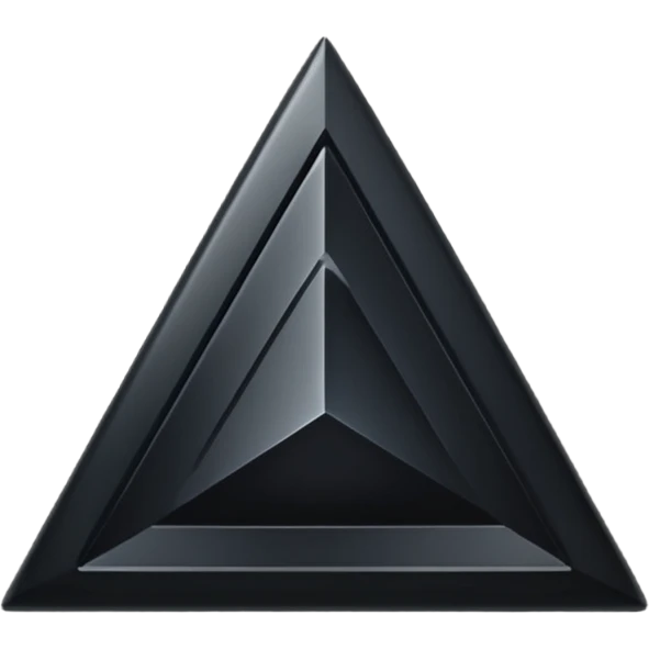 A dark triangle emoji