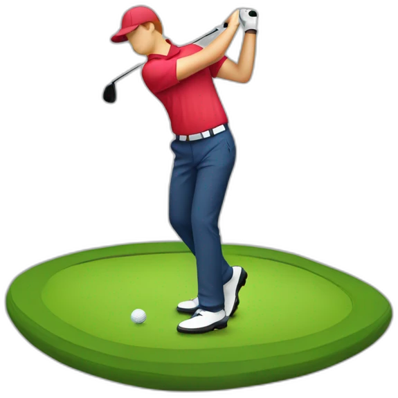 golf at address position emoji