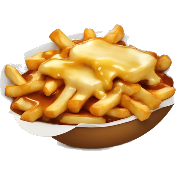 Poutine qui mange une poutine  emoji