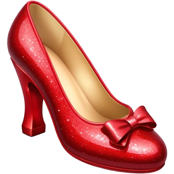 Ruby red slippers sparkly 3D  emoji