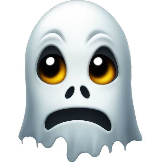 Scary ghost emoji