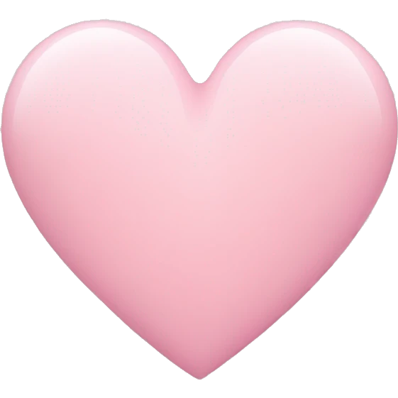 Light pink heart emoji