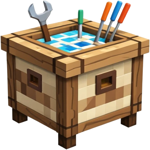 Minecraft crafting table emoji