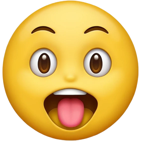 emoji shaking its tongue ￼ emoji