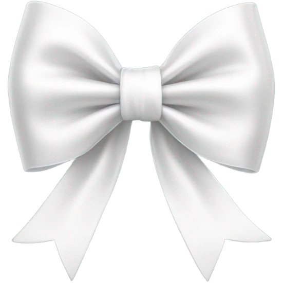 white bow emoji