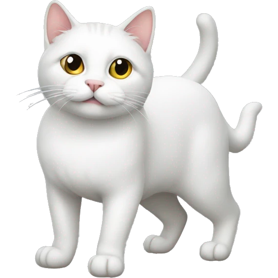 Cat white emoji