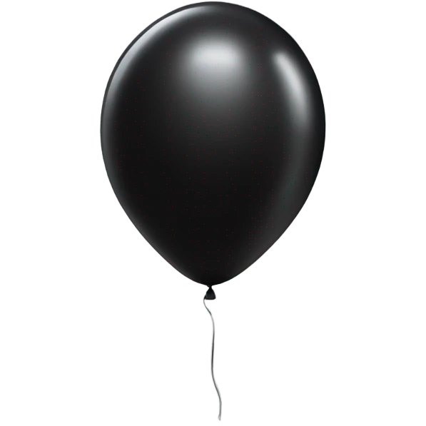 Black balloon emoji