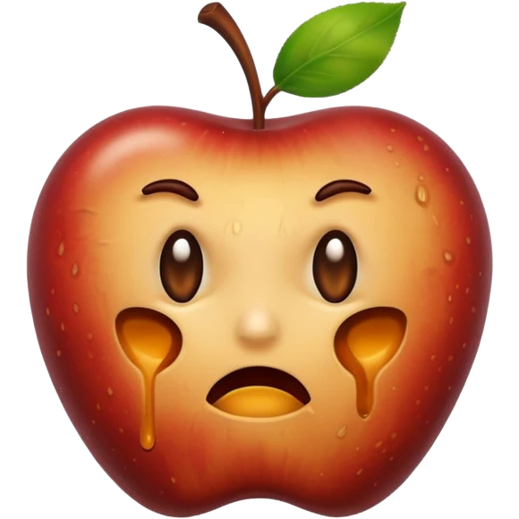 Spoiled apple without face emoji