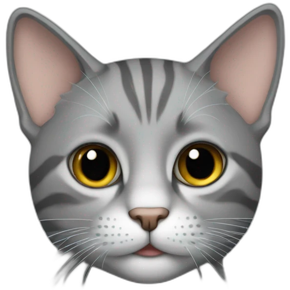Cat grey  emoji