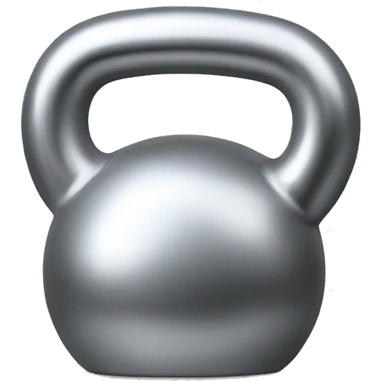 silver kettle bell emoji