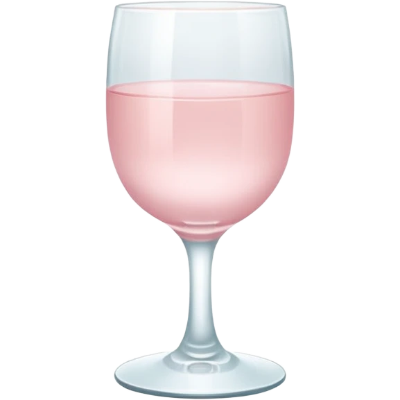 Soft pastel pink water glass, minimal table setting emoji