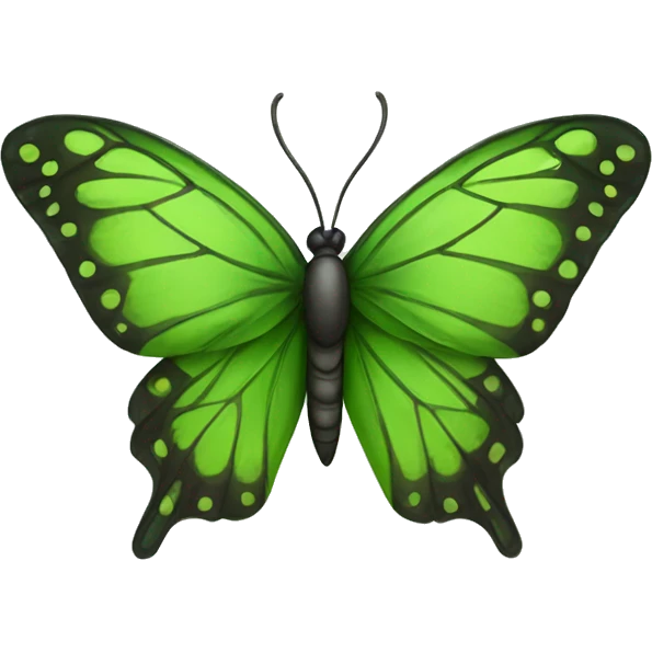 Una Mariposa verde a  emoji