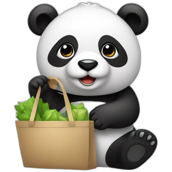 shopping-panda emoji