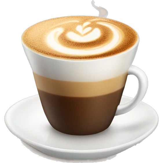 Cappuccino and sugar-free bar emoji