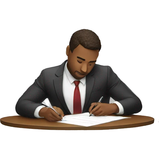signing a deal emoji
