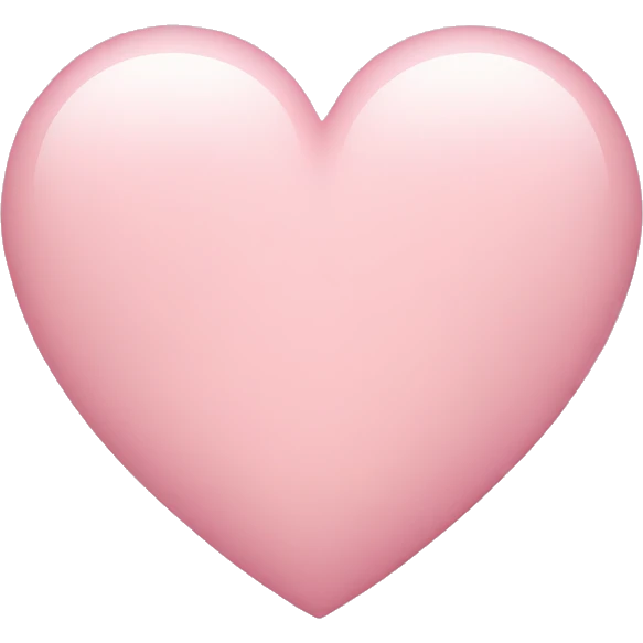 Light pink heart emoji
