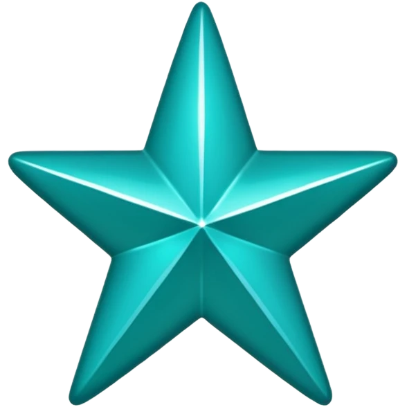 Teal star with word 'alana' emoji