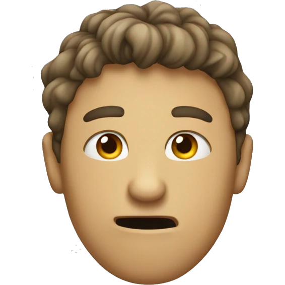 Person mewing emoji