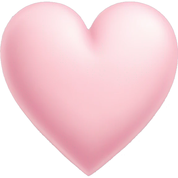 Pastel heart pink emoji