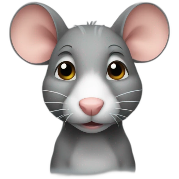 rat with one ear emoji