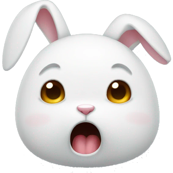 Bunny crying emoji