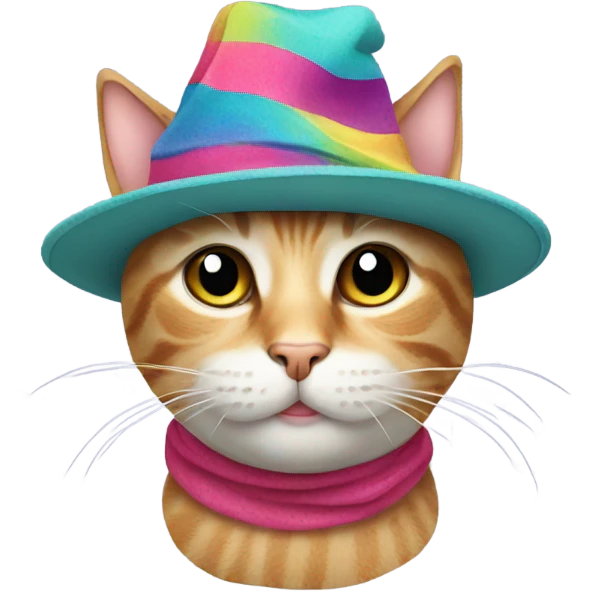 Cat with a hat emoji