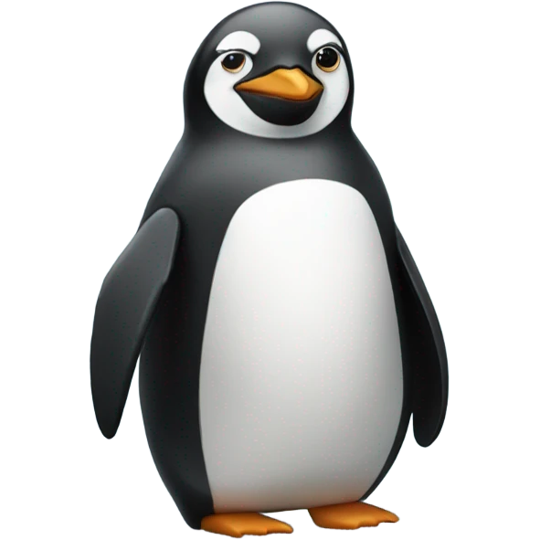 Penguin wearing a hoodie emoji
