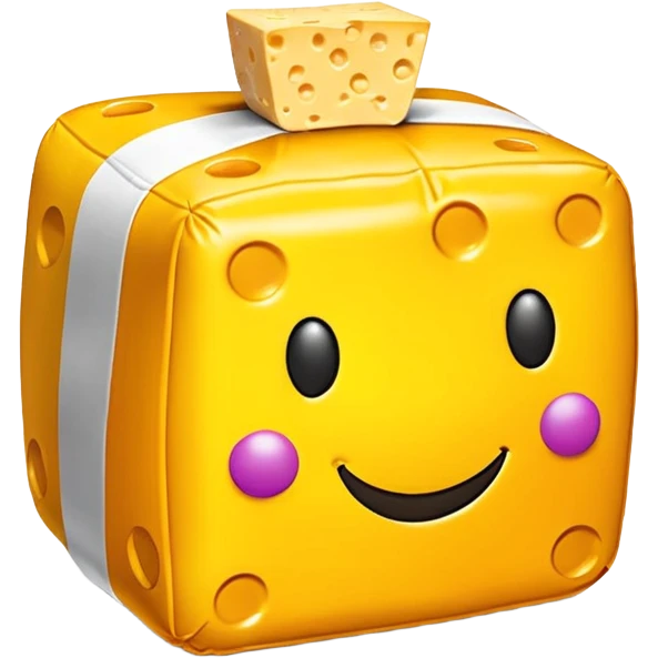 jeff koons inflatable cheddar cheese pinata emoji