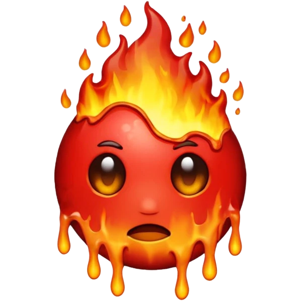 Melting earth emoji