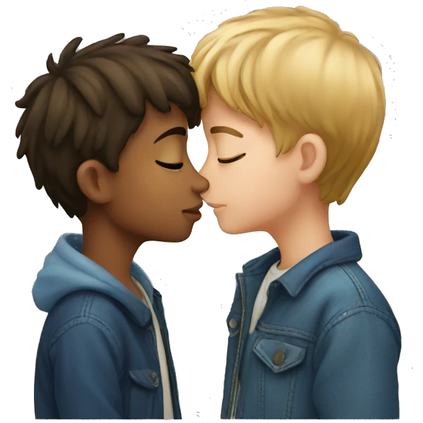 Boy kissing boy emoji