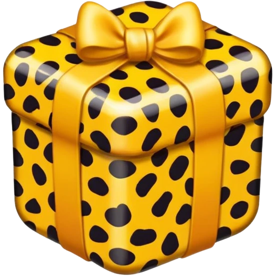 leopard print wrapped candy emoji