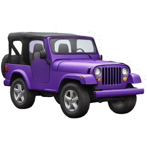 purple jeep emoji
